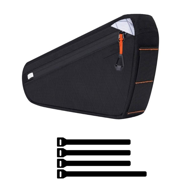 Large Capacity Bike Frame Storage Bag Regulable Front Tube Bicycles Organizers for Commuting Accessories