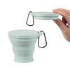Foldable Coffee Cup Folding Cup Mini Retractable Cup Silicone Portable Teacup Outdoor Travel Telescopic Drinking Mug With Lid