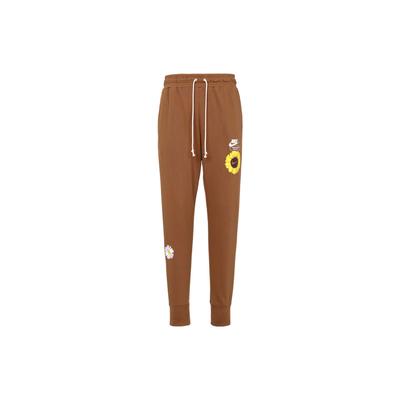 Embroidered Daisy Joggers In Terry Knit Men Bottoms Brown DM5013-204