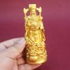 Gold-Plated Wealth God Buddha Statue Ornament for Home and Shop Worship Ruyi Bodhisattva Metal Craft Gift Wholesale