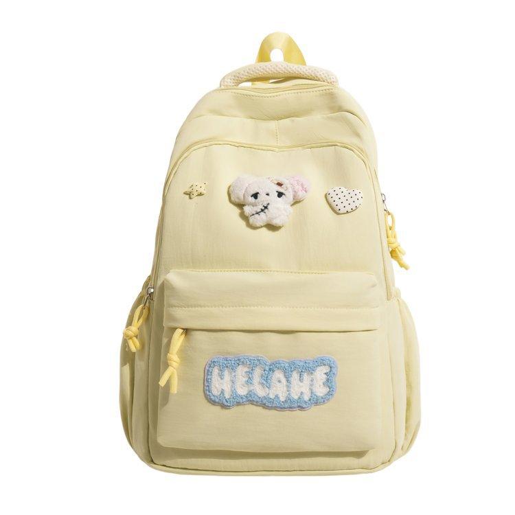 Schoolbag1011 new ins student versatile simple backpack backpack cute girl college student design waterproof schoolbag