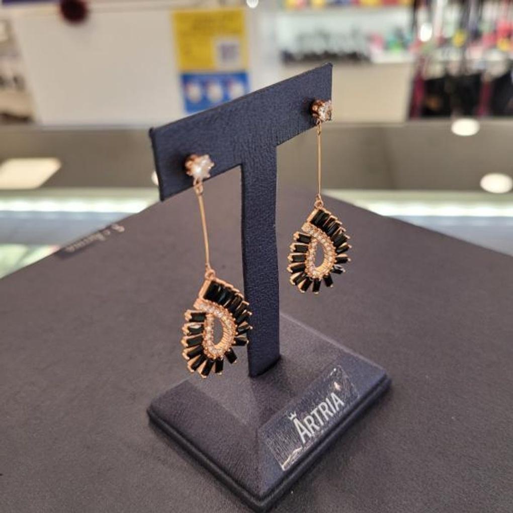 ARTRIA Tepa Water Drop Drop Earrings CHAERET0014BKF