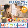 128ks Barevná bloková puzzle hra, 3D ruská bloková hračka Tangram, skládačky ve tvaru tangramu Montessori puzzle dárkové hračky
