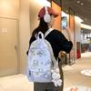 Sports Backpack Printed Student Schoolbag Large Capacity Water-resistant Outdoor Travel Backpack