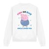 Peppa Pig Unisex Adult Pink Or Blue Uncle Pig Loves You Sweatshirt