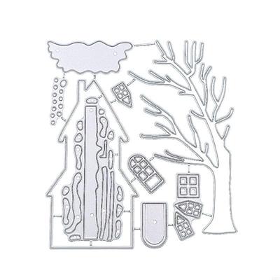 Snow House Castle Metal Cutting Dies Stencil DIY Scrapbooking Album Paper Card X3UC
