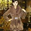 Cappotto in Finta Pelliccia Donna Inverno Morbido Fibbia Strass Slim Elastico Lunghezza Media