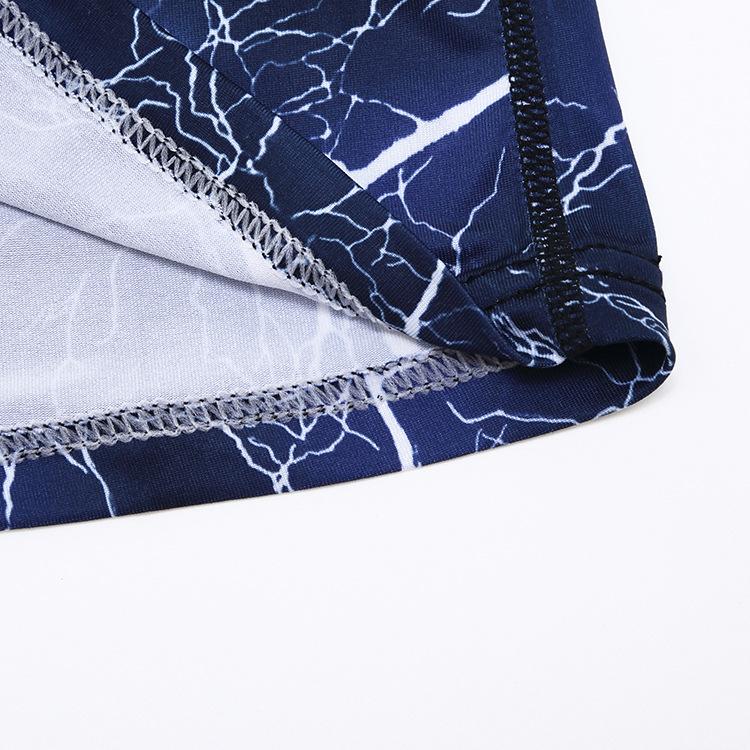 Tričko s potiskem 3D Lightning Muži Léto Tričko Modré Červené Oblečení Neformální O Neck Krátký rukáv Volné Topy Prodyšné Sportovní košile