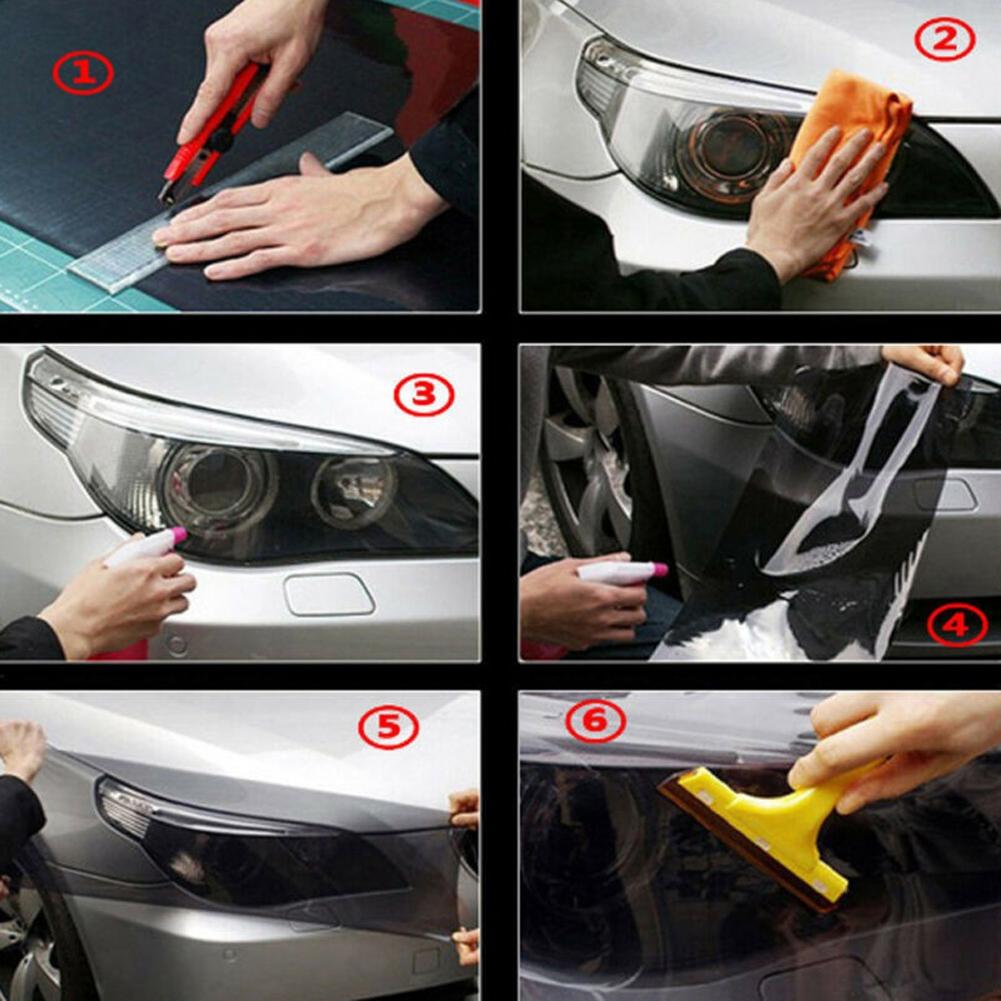 Light Film Gloss Vinyl Tint Headlight Taillight Wrap UV Protection High Quality