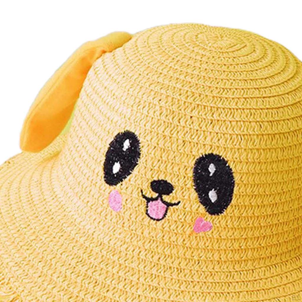 Baby Caps Bunny Hat Fishing Outdoor Portable Cartoon Beach Panama Cap Ears Accessories