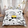 3pcs Lemon Head Bedding Set, Breathable and Soft, Suitable for All Seasons, Ideal for Home Use, Suitable for Bedroom Decor 21131