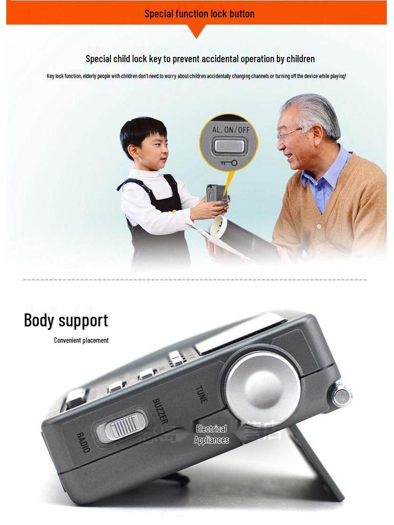 Tecsun DR-920c All-Wave Radio for Seniors, Gaokao English, CET-4/6, Campus Broadcast