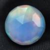 Lab-Created Opal Loose Gemstone Multi-Color Round Cut 8 ct Doublet for Jewelry Making and Crafts