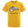 Need More Sleep Cartoons Bear Men Tshirt Street T-Shirts Tops Fashion Cotton Clothes Casual Breathable T Shirt