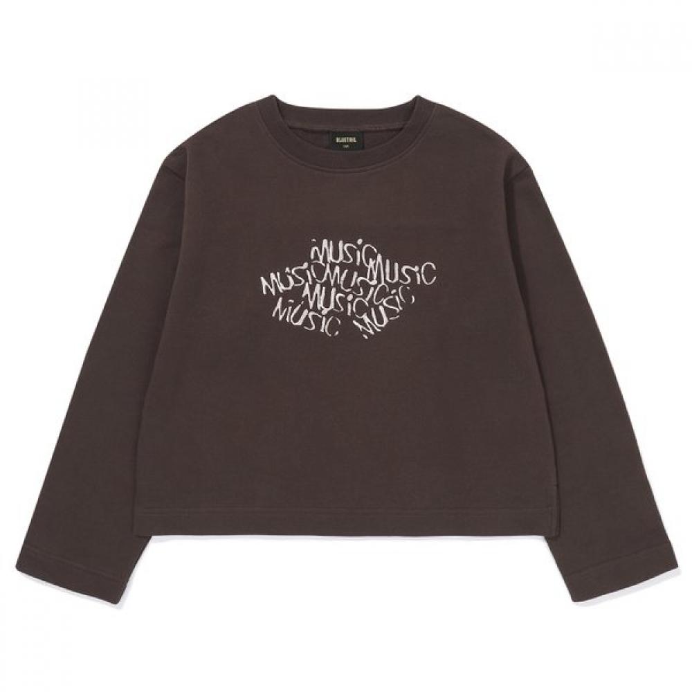 BlueTail Brown Embroidered SweaT T shirT aaa2Ts09bn 140