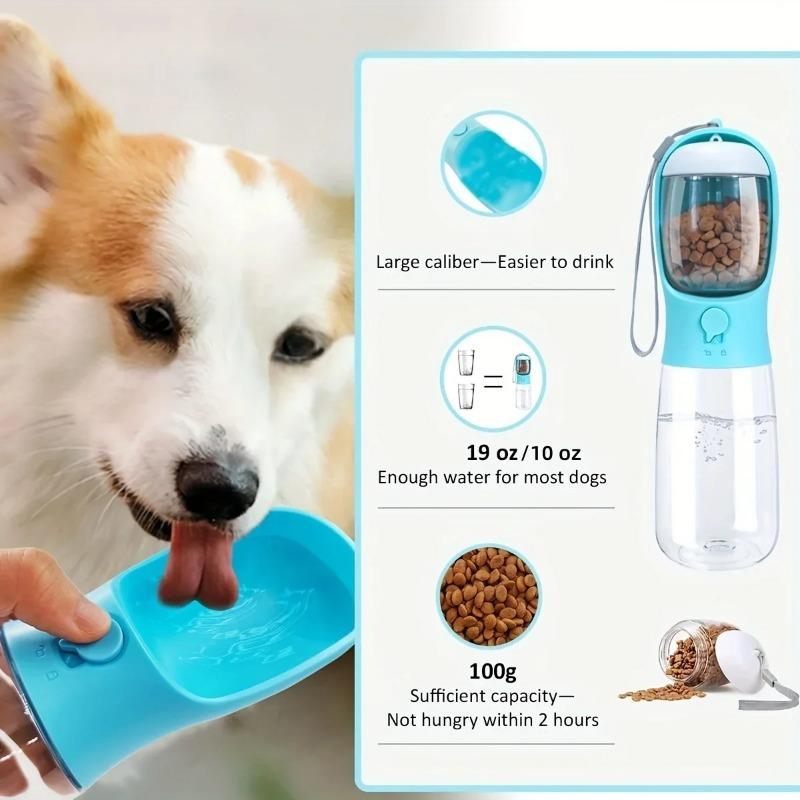 Portable Dog Water Bottle  Food and Water Container For Dog Pets Feeder Bowl Outdoor Travel Drinking Bowls Water Dispenser