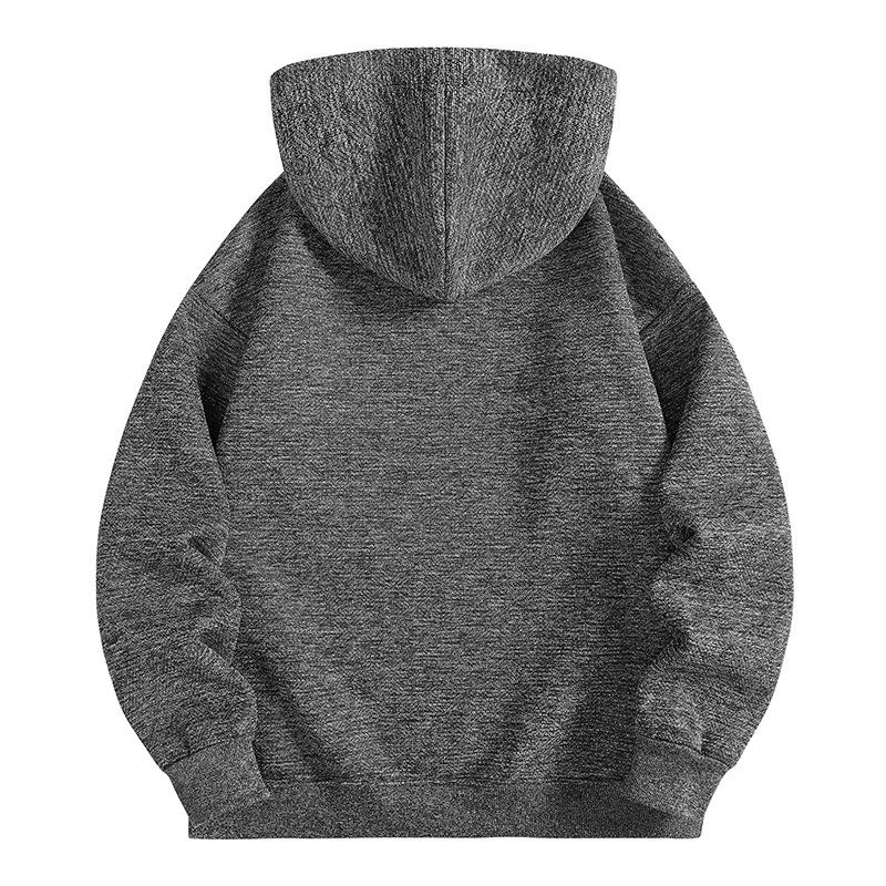 2025 Men's Trendy Hong Kong Style Long Sleeve Hooded Sweatshirt - Spring/Autumn Fashion Casual Pullover