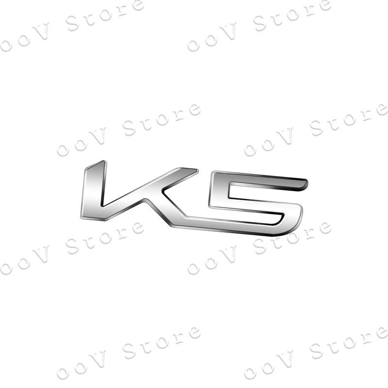 3D Metal K3 K5 K8 Logo Car Fender Side Rear Tail Trunk Emblem Sticker For KIA Sportage K9 Forte Ceed Sorento Cerato Rio Soul  FZ3
