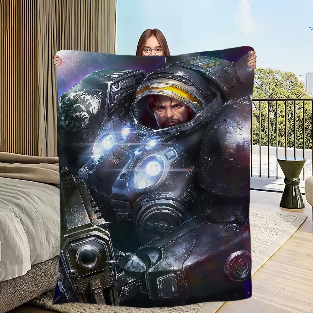 S-StarCraft-ES Game Blanket For Sofa Room Microfiber Bedding Blanket office Travel Gift Home