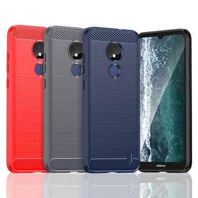 Für Nokia C21 Hülle, Für Nokia C21 G11 G21 G20 G10 X100 Silikon Anti-Klopf Carbon Fiber Rückseite Hülle Für Nokia C21 Plus Hülle