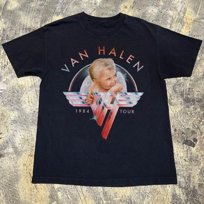 Van Halen 1984 Tour Rock Band Black Unisex T-shirt Size S-5XL