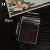 50pcs Antioxidation Jewelry Bags Clear Jewelry Zipper Bags Small Jewelry Organizer Ring Earring Storage Bags