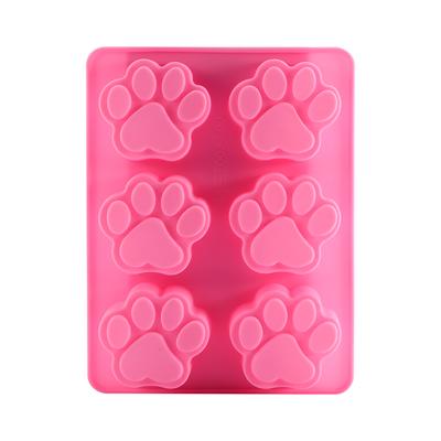 Kleiner Hund Katze Fuß Fußabdruck DIY Silikon Pfote Eiswürfel Schokolade Fondant Zuckerhandwerk Kuchenwerkzeug