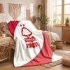 Coperta in Flanella con Stampa Calcio Nottingham Forest Morbida Calda Coperta da Divano Letto per Casa Ufficio Camera da Letto
