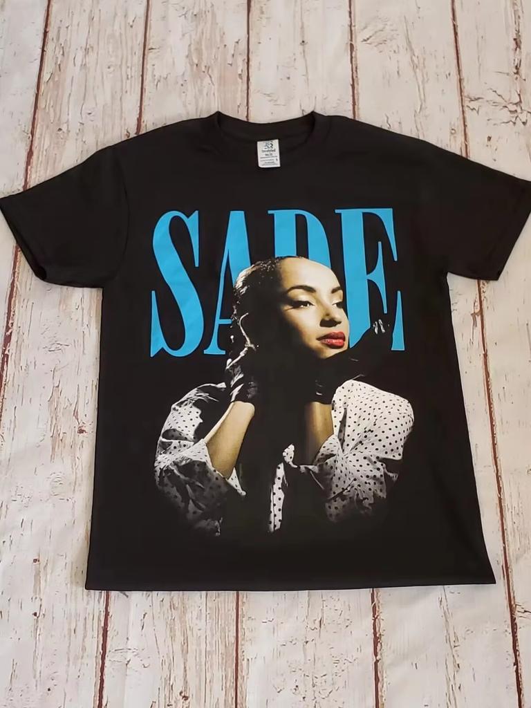 SADE Y2K Retro Harajuku Street Style Oversized Fashion Casual Retro Y2K T-shirt Men Women Short Sleeve Crew Neck Tee Unisex
