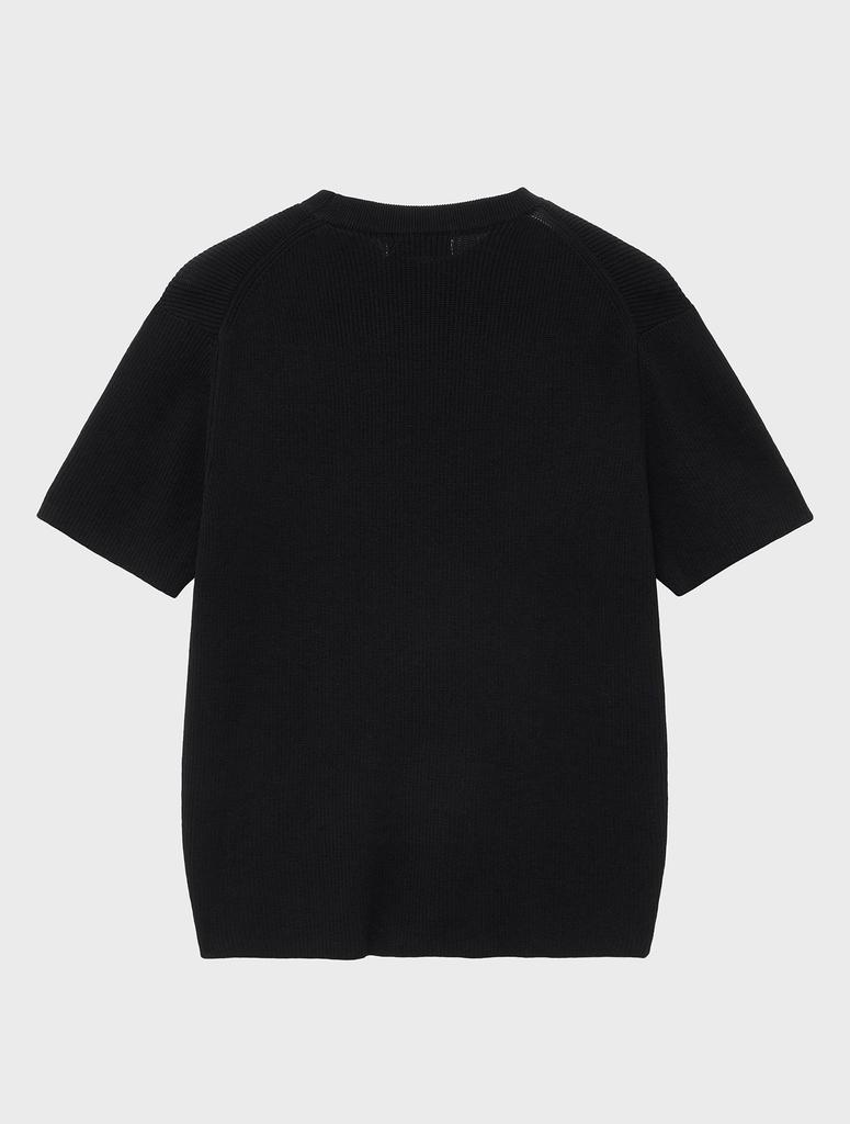 NOIRER Lux Cotton Basic Half Knit (Black)
