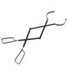 Fireplace Tong Iron Campfire Firewood Tong Log Grabber with Enlarging Clamp for Indoor Outdoor