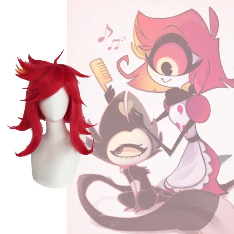 Hazbin Hotel Niffty Cosplay Wig With Layered Topper For Costume Parties And Role Play