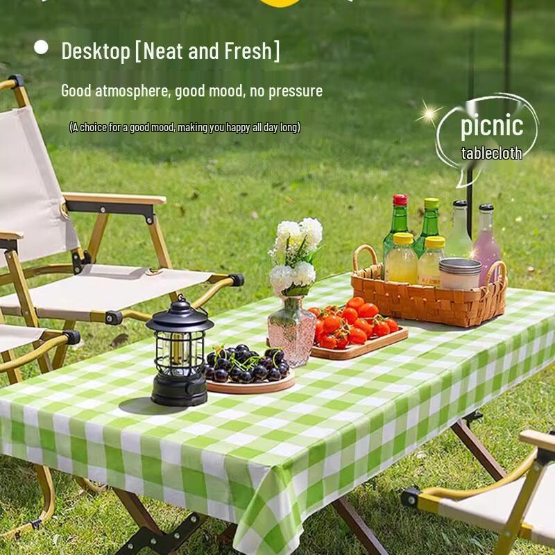 Miao Jiayi Disposable Orange Plaid Tablecloth