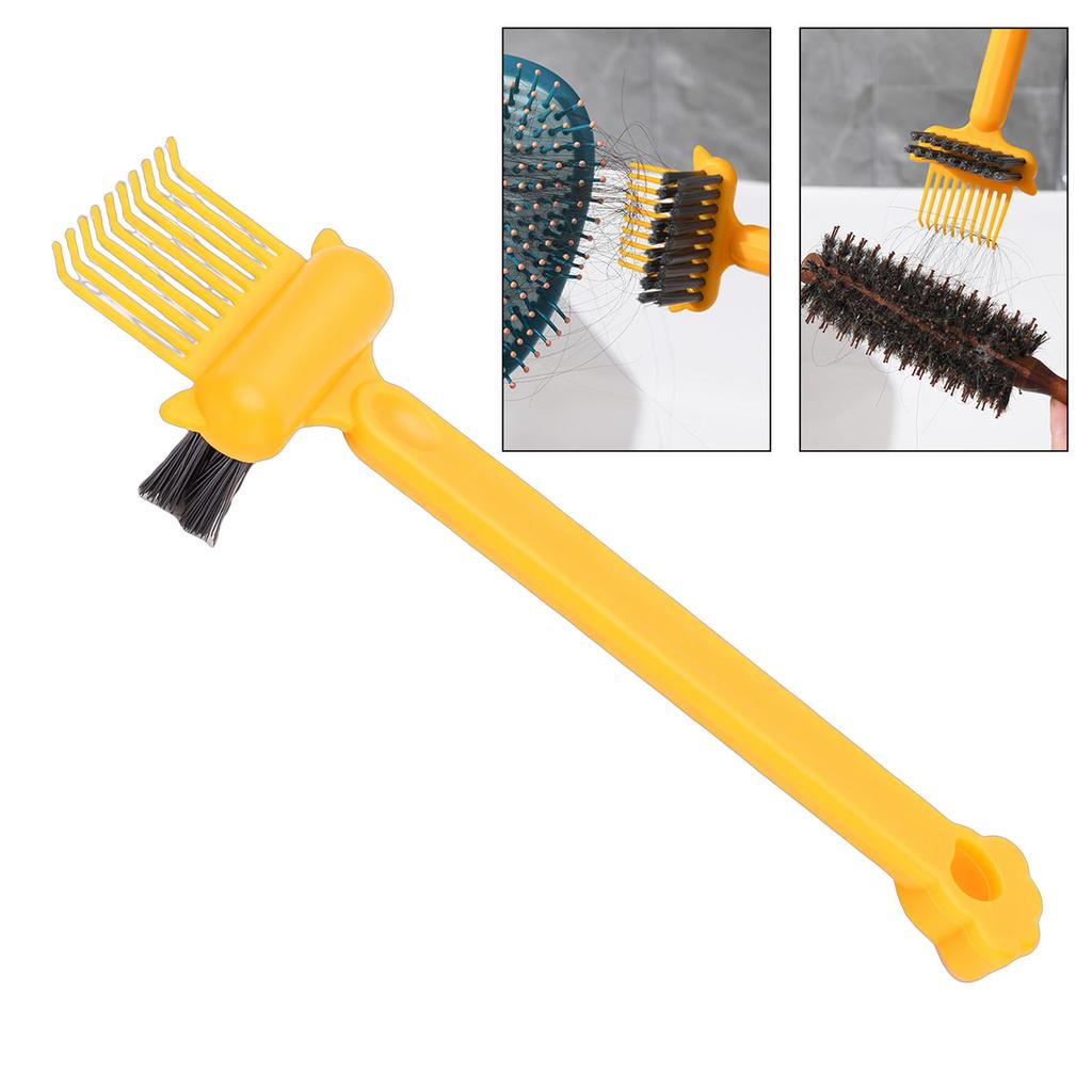 2 In 1 Comb Cleaning Brush Dual Sided Hair Cleaning Tool for Pet Hair Keyboard Gaps Cleaning