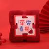 Towel Souvenir Coral Velvet Wedding Gift Box with Square Towels for Wedding Holiday Gifts