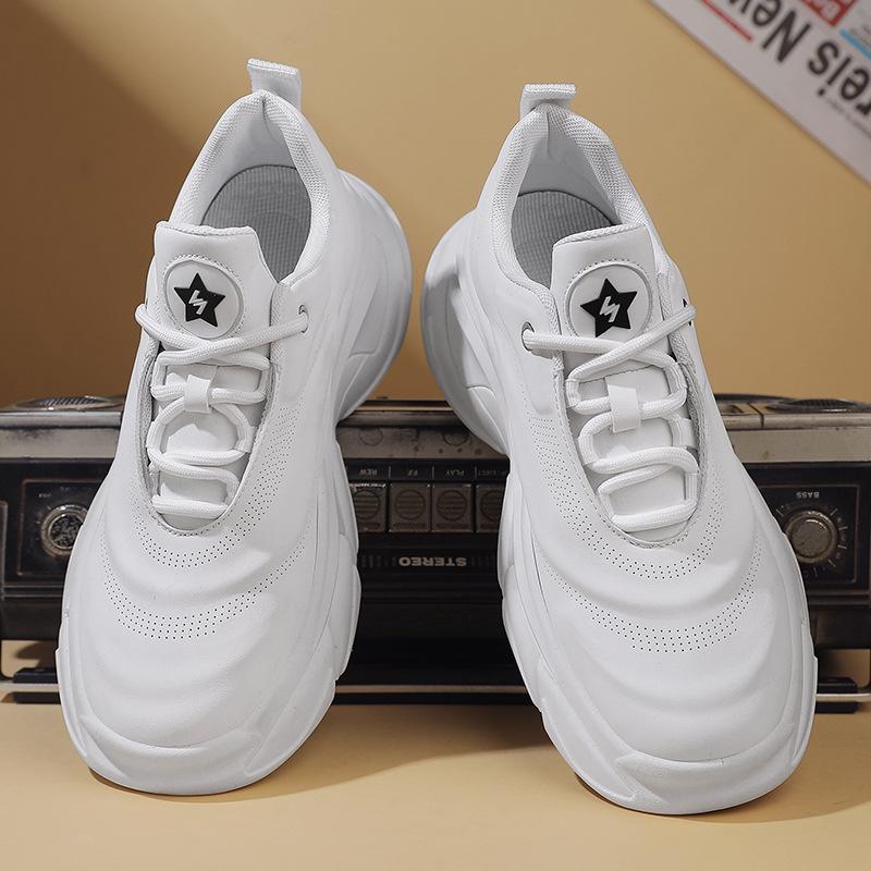 

2025 new men s shoes new casual versatile sports leisure, board shoes popular trendy shoes T02 39 білий
