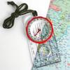 Orienteering Compass Lanyard Waterproof 360-degree Rotating Dial Luminous Display Magnifying Glass Map Scale Camping Compass