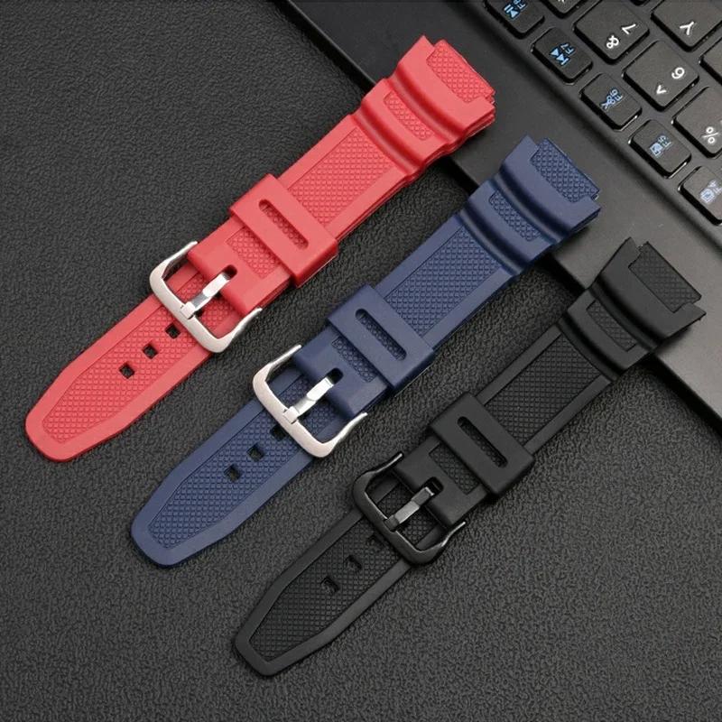 Gummiarmband für Casio AE-1200WH AQ-S810W MRW-200H W218H SGW-300/400 für Casio AE-1000W Uhrenzubehör Band 18mm