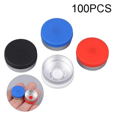 100pcs Medical Vial Cap Aluminum Cap Medical Bottle Cap OD 20mm Diameter Aluminum Flip Off Cap
