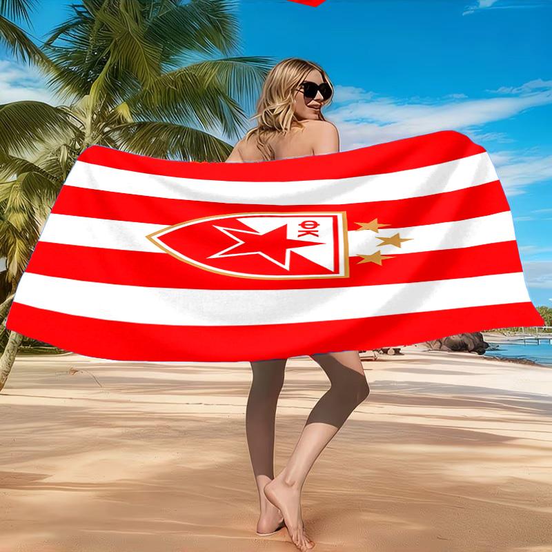Crvena Zvezda Beach Towel, Quick-drying, Easy to Care for, Suitable for Both Fitness and Beach Vacations,Sports Essential