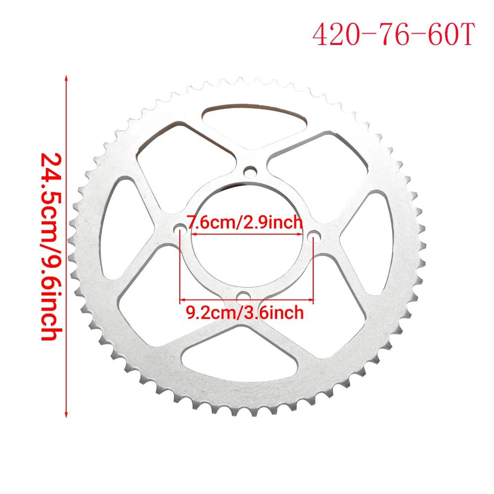 Pignon FDDY 420 35T/60T 76MM pour Moto Cross Pit Bike ATV Quad Moto Buggy Go Kart 50CC 70CC 90CC 110CC 125CC 140CC 160CC Pièces