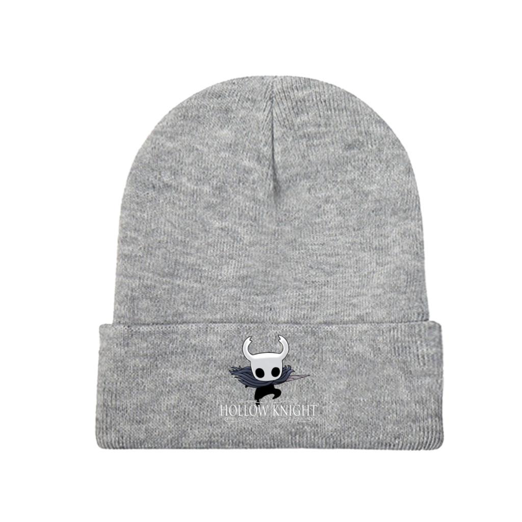 Hollow Knight Strickmütze Damen Unisex Skullies Beanies Wintermütze Totenkopf Videospiel Warme Mütze