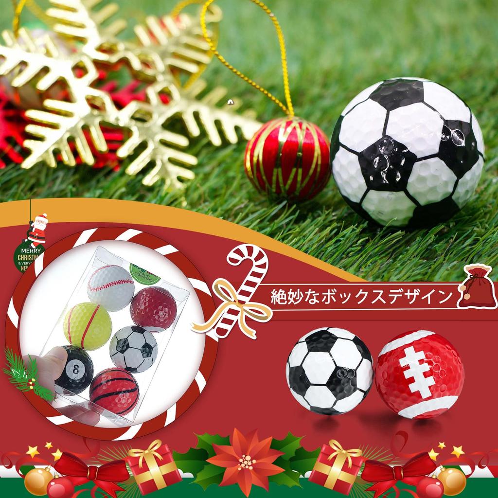 Lustige Neuheit Golfbälle Lustige Golf Neuheit Golfgeschenke für Alle Geschenke für und Kinder - 6er-Pack Bälle, Golfer, Jungs, Väter,