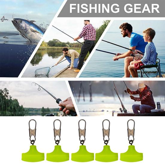 5Pcs Fishing Bobber Stopper Plastic Swivel Anti-collision Buffer Block Professional Universal Wire Protector