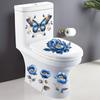 Waterproof Butterfly Wall Stickers Bathroom Toilet Sticker Modern Flower Pattern Self-adhesive Paintings For Living Decoration