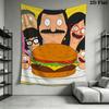 Giant Burger Pattern Home Decor Tapestry, Wall Hanging, Decorative RV Wall Cloth.MGT0918144
