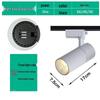 Oeny 30W Dimmable 3-Color LED Track Spotlight