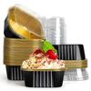 50pcs Disposable Tin Muffin Boxes with Lids Cupcake Mold Mini Aluminum Foil Cupcake Cup  Picnic