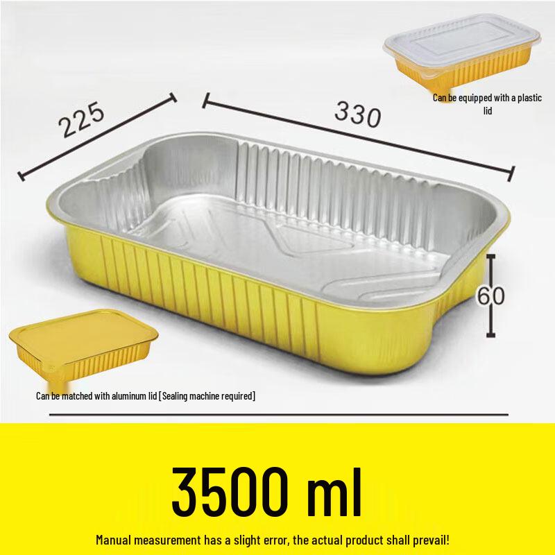 KaShicong Golden Aluminum Foil Insulated Meal Boxes