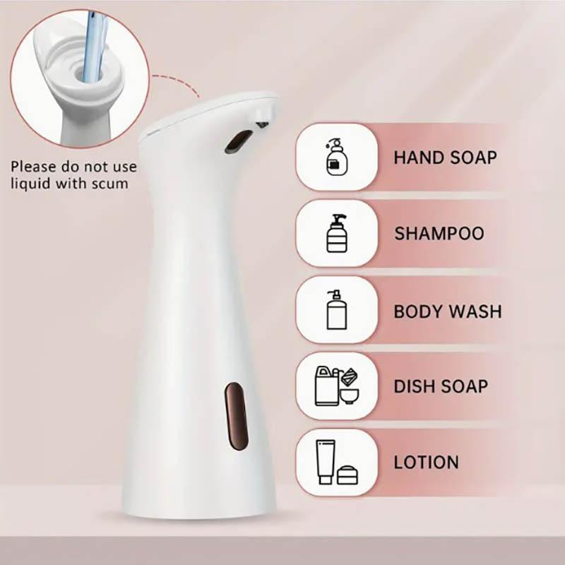 Automatic Touchless Liquid Hand Soap Dispenser Infrared Sensor Hands Free Electric Soap Pump for Bathroom Toilet Home